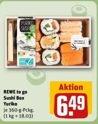 REWE REWE to go Sushi Box Yuriko Angebot