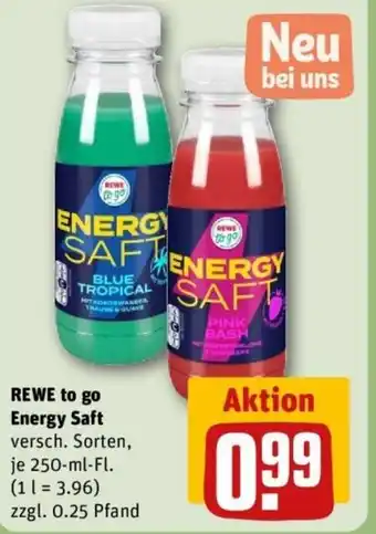 REWE REWE to go Energy Saft Angebot