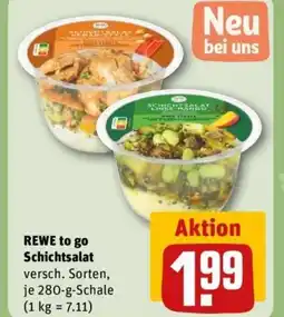 REWE REWE to go Schichtsalat Angebot