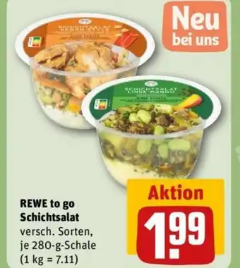 REWE REWE to go Schichtsalat Angebot