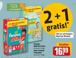 REWE Pampers Baby-Dry Pants oder premium protection Angebot