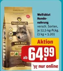 REWE Wolfsblut Hunde- nahrung Angebot