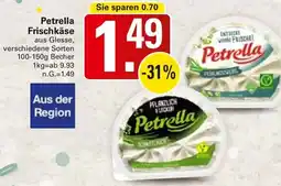 WEZ Petrella Frischkäse Angebot