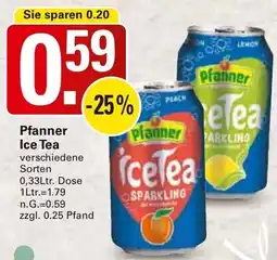 WEZ Pfanner Ice Tea Angebot