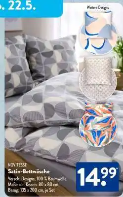 Aldi Süd Satin-Bettwäsche Angebot