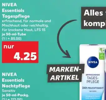 Kaufland NIVEA Essentials Tagespflege Angebot