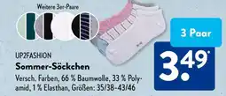 Aldi Süd UP2FASHION Sommer-Söckchen Angebot