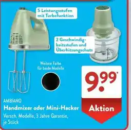Aldi Süd AMBIANO Handmixer oder Mini-Hacker Angebot
