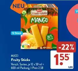 Aldi Süd MUCCI Fruity Sticks Angebot