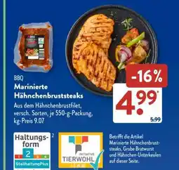Aldi Süd BBQ Marinierte Hähnchenbruststeaks Angebot