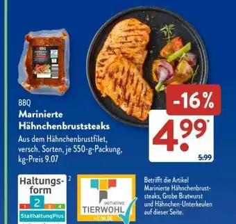 Aldi Süd BBQ Marinierte Hähnchenbruststeaks Angebot