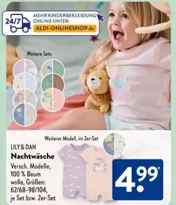 Aldi Süd LILY & DAN Nachtwäsche Angebot