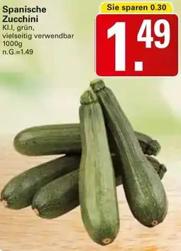 WEZ Spanische Zucchini Angebot