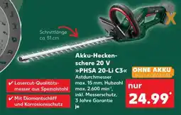 Kaufland Akku-Heckenschere 20 V PHSA 20-Li C3 Angebot