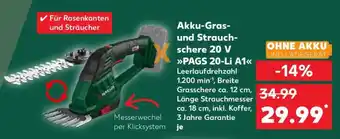 Kaufland Akku-Gras- und Strauchschere 20 V PAGS 20-Li A1 Angebot