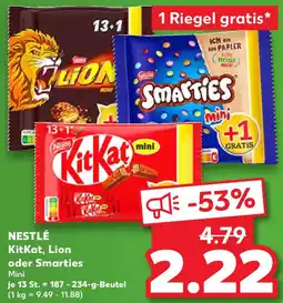 Kaufland NESTLÉ KitKat, Lion oder Smarties Mini Angebot