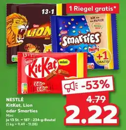 Kaufland NESTLÉ KitKat, Lion oder Smarties Mini Angebot