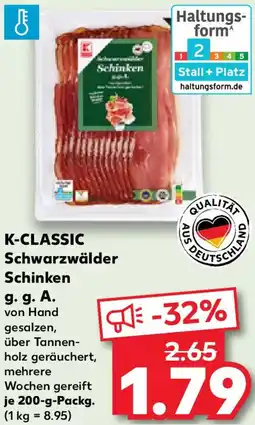 Kaufland K-CLASSIC Schwarzwälder Schinken Angebot