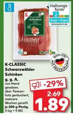 Kaufland K-CLASSIC Schwarzwälder Schinken Angebot