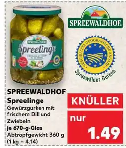 Kaufland Spreewaldhof Spreelinge Angebot