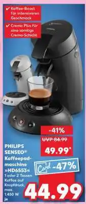 Kaufland PHILIPS SENSEO Kaffeepadmaschine HD6553 Angebot