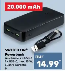 Kaufland SWITCH ON Powerbank Angebot