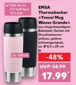Kaufland EMSA Thermobecher Travel Mug Waves Grande Angebot