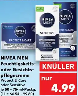 Kaufland NIVEA MEN Feuchtigkeits- oder Gesichtspflegecreme Angebot