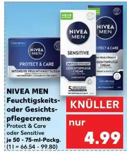 Kaufland NIVEA MEN Feuchtigkeits- oder Gesichtspflegecreme Angebot