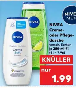 Kaufland NIVEA Creme- oder Pflegedusche Angebot