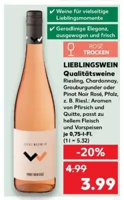 Kaufland LIEBLINGSWEIN Qualitätsweine Angebot