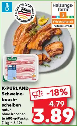 Kaufland K-PURLAND Schweinebauchscheiben Angebot
