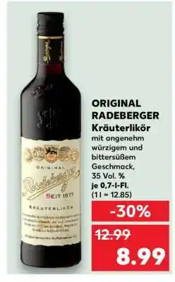 Kaufland ORIGINAL RADEBERGER Kräuterlikör Angebot