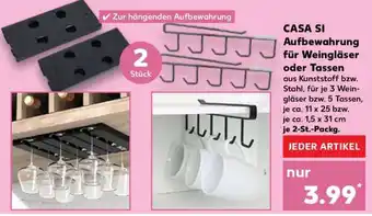 Kaufland CASA SI Aufbewahrung für Weingläser oder Tassen Angebot