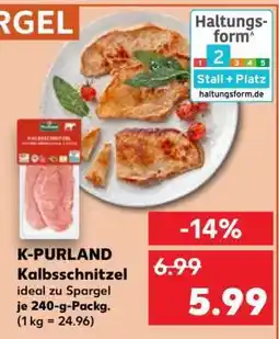 Kaufland K-PURLAND Kalbsschnitzel Angebot