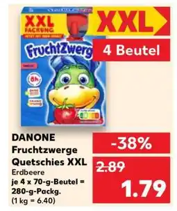 Kaufland DANONE Fruchtzwerge Quetschies XXL Angebot