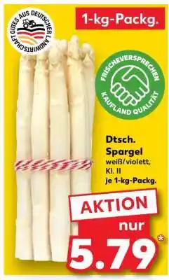 Kaufland Dtsch. Spargel weiß/violett, Kl. II Angebot