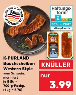 Kaufland K-PURLAND Bauchscheiben Western Style Angebot