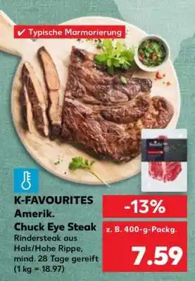 Kaufland K-FAVOURITES Amerik. Chuck Eye Steak Angebot