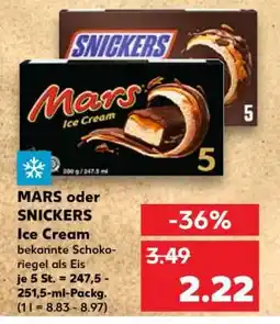 Kaufland MARS oder SNICKERS Ice Cream Angebot