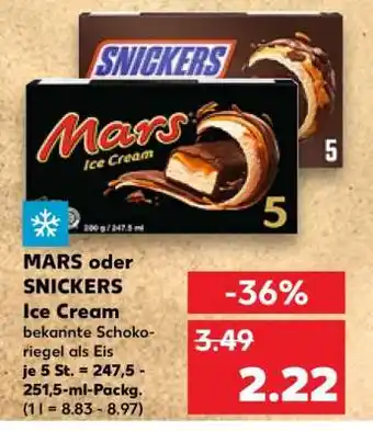 Kaufland MARS oder SNICKERS Ice Cream Angebot