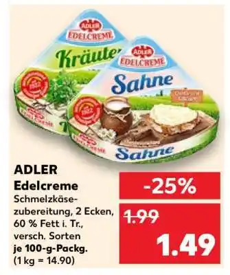 Kaufland Adler Edelcreme Angebot