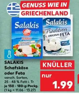 Kaufland SALAKIS Schafskäse oder Feta Angebot