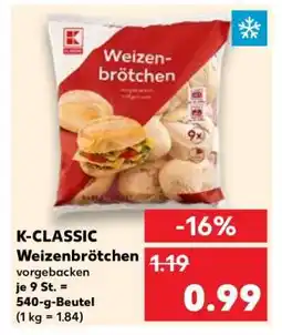 Kaufland K-CLASSIC Weizenbrötchen Angebot