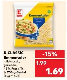 Kaufland K-CLASSIC Emmentaler Angebot