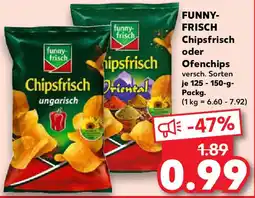 Kaufland FUNNY-FRISCH Chipsfrisch oder Ofenchips Angebot
