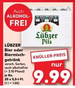 Kaufland LÜBZER Bier oder Biermischgetränk Angebot