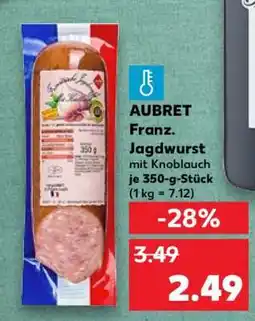 Kaufland AUBRET Franz. Jagdwurst mit Knoblauch je 350-g-Stück Angebot