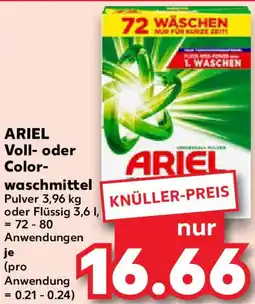 Kaufland ARIEL Voll- oder Colorwaschmittel Angebot