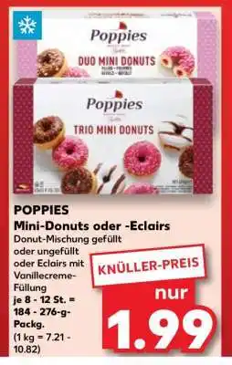Kaufland POPPIES Mini-Donuts oder -Eclairs Angebot